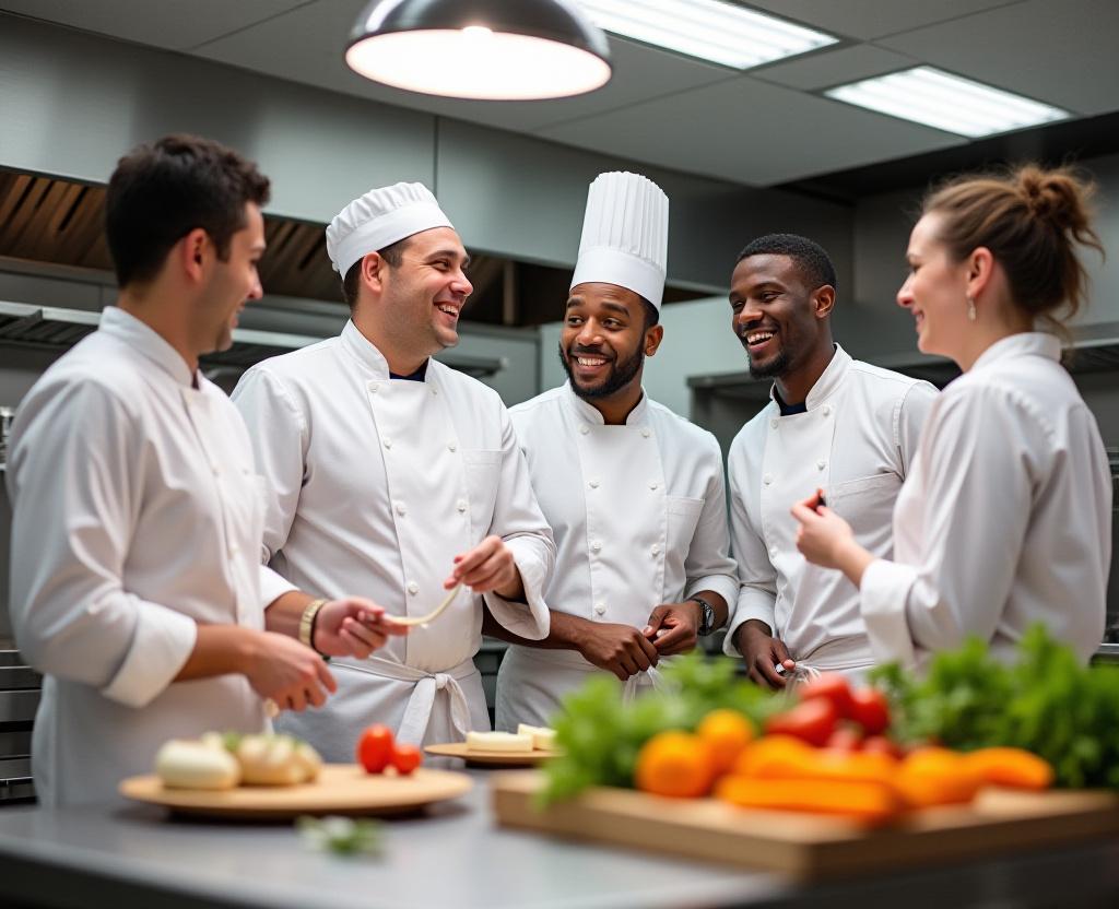 Ink & Spoon culinary team in Kansas City kitchen